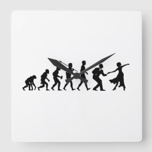 Reloj Cuadrado Baile del oscilación