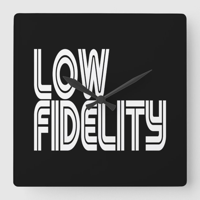 Reloj Cuadrado Baja Fidelidad (Anverso)