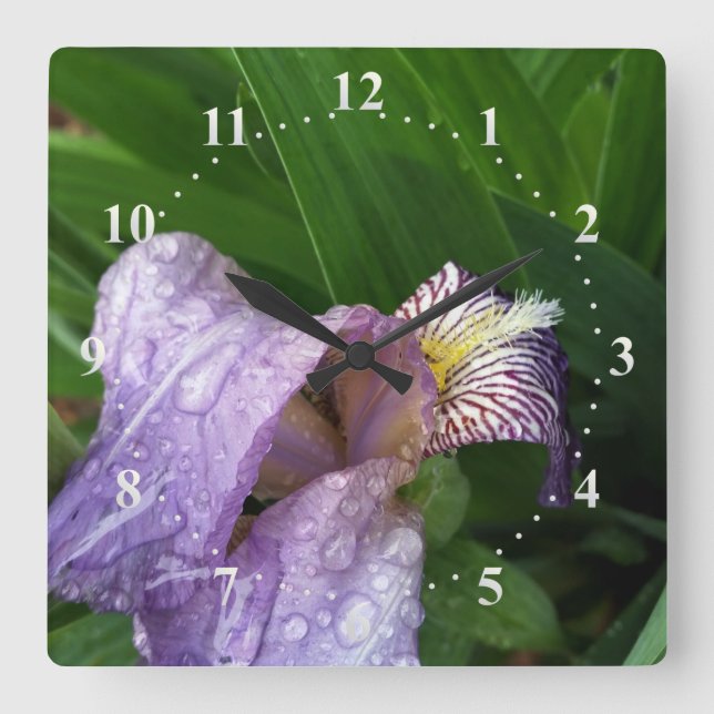 Reloj Cuadrado bajo la lluvia (Anverso)
