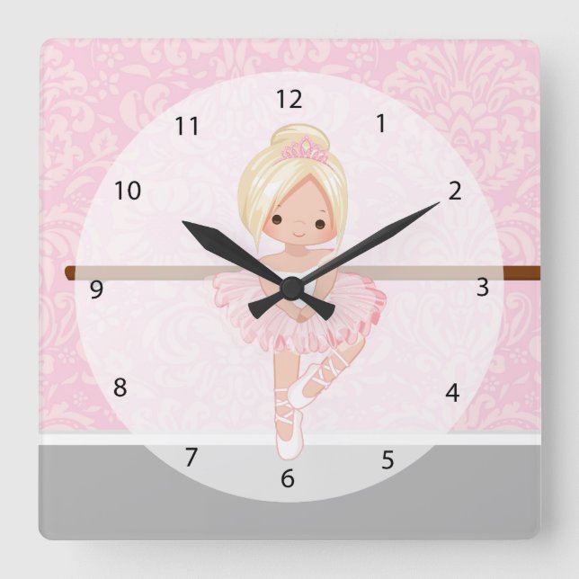 Reloj Cuadrado Balerina cuchi (Anverso)