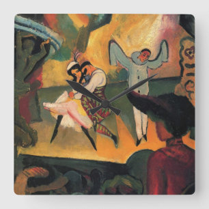 Reloj Cuadrado Ballet Rusos, Ballet ruso por August Macke