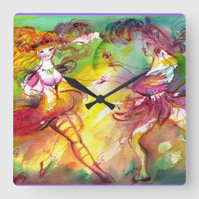 Reloj Cuadrado BALLETA DE CARNAVAL / Mascarada veneciana, música  (Anverso)