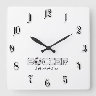 Reloj Cuadrado Balón de fútbol