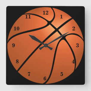Reloj Cuadrado Baloncesto - Deporte