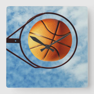 Reloj Cuadrado Baloncesto Y Cazador,