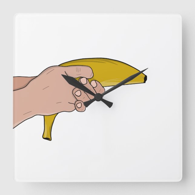 Reloj Cuadrado Banana letal (Anverso)