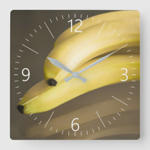 Reloj Cuadrado Bananas