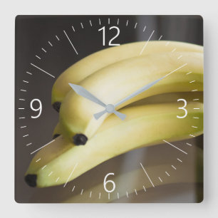 Reloj Cuadrado Bananas