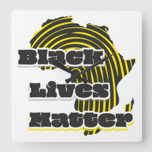 Reloj Cuadrado Banda de la bolsa de tocador larga negra