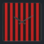 Reloj Cuadrado Banda negra y roja<br><div class="desc">Banda negra y roja</div>