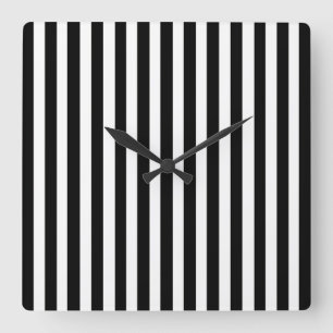 Reloj Cuadrado Bandas modernas negras