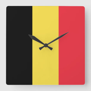 Reloj Cuadrado Bandera belga