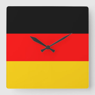 Reloj Cuadrado Bandera de Alemania