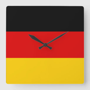Reloj Cuadrado Bandera de Alemania - Deutschland