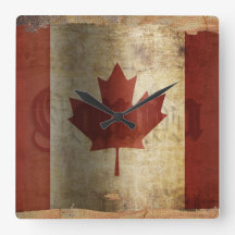 Bandera de Canadá / Grunge...