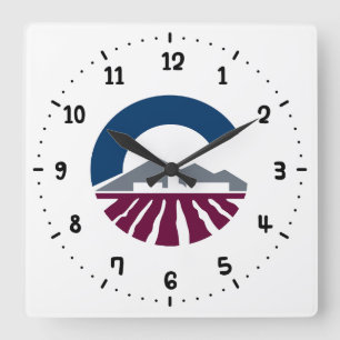 Reloj Cuadrado Bandera de Chandler, Arizona