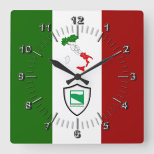 Reloj Cuadrado Bandera de Emilia Romagna (Italia)