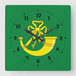 Reloj Cuadrado Bandera de Huntingdonshire Square Wall Clock
