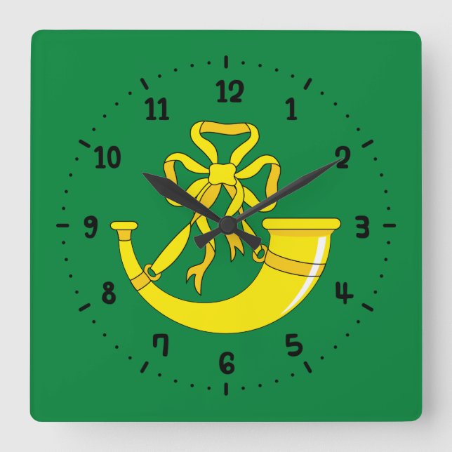 Reloj Cuadrado Bandera de Huntingdonshire Square Wall Clock (Anverso)