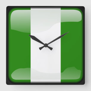 Reloj Cuadrado Bandera de la isla de Norfolk