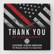 Bandera de la línea roja del aniversario de retiro