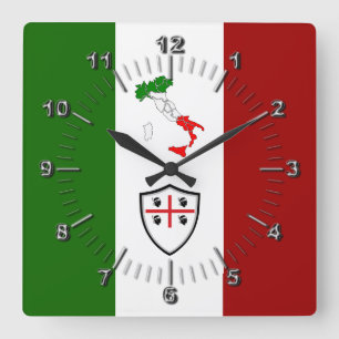 Reloj Cuadrado Bandera de Sardegna (Italia)