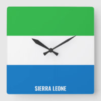Bandera de Sierra Leona deslumbrando al patriótico