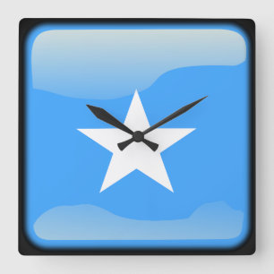 Reloj Cuadrado Bandera de Somalia