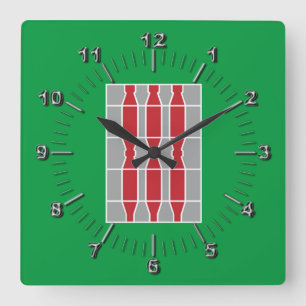 Reloj Cuadrado Bandera de Umbría (Italia)