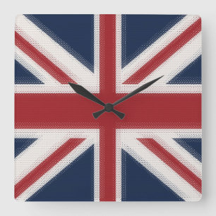 Reloj Cuadrado Bandera de Union Jack