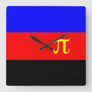 Reloj Cuadrado BANDERA DEL ORGULLO POLIAMOROSA OFICIAL -.png