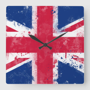 Reloj Cuadrado Bandera del Reino Unido o de Union Jack