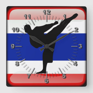 Reloj Cuadrado Bandera tailandesa