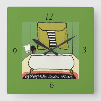 Reloj Cuadrado Baño