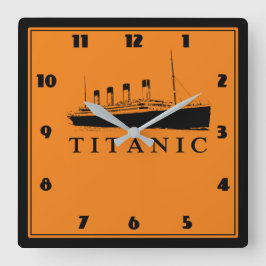 Reloj Cuadrado Barco popular