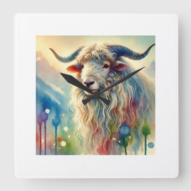 Reloj Cuadrado Baribal Bear 200624AREF218 - Watercolor (Anverso)