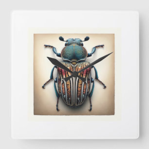 Reloj Cuadrado Barkgnawing beetle 040624IREF111 - Watercolor