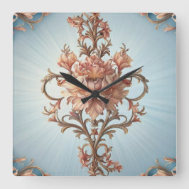 Reloj Cuadrado Baroque Rose