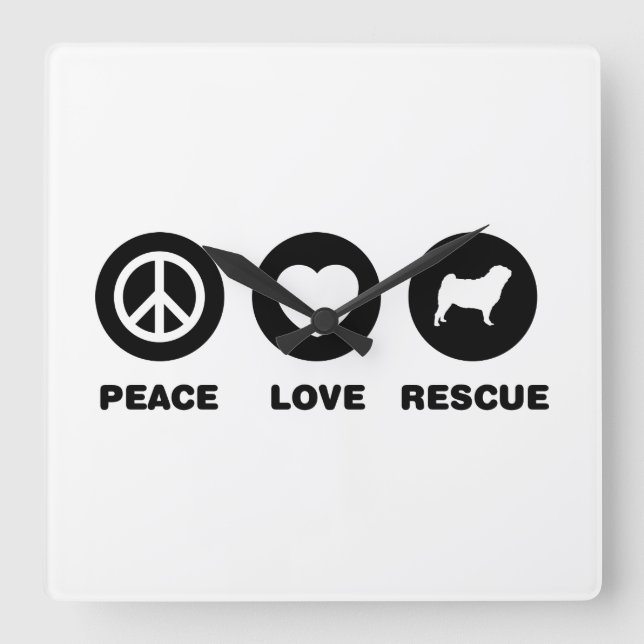 Reloj Cuadrado Barro amasado (Anverso)