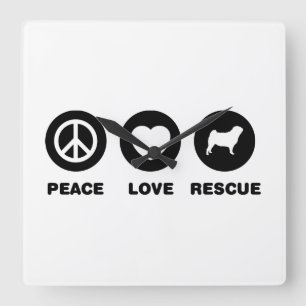 Reloj Cuadrado Barro amasado