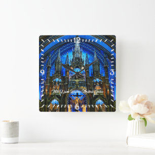Reloj Cuadrado Basílica de Notre Dame Altar