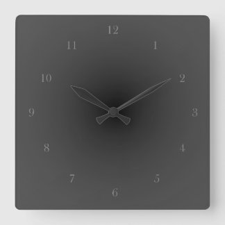 Reloj Cuadrado Baskerville Old Face Minimalista Smokey negro tran