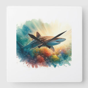 Reloj Cuadrado Basking Shark Elegance AREF804 - Watercolor