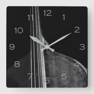 Reloj Cuadrado Bass 5 Gris Numbers WC