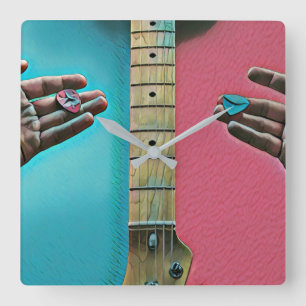 Reloj Cuadrado Bass guitarist gifts