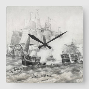 Reloj Cuadrado Batalla del lago Erie