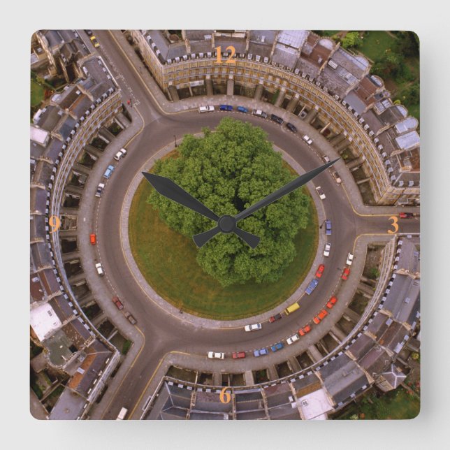 Reloj Cuadrado Bath, El Circo. (Anverso)