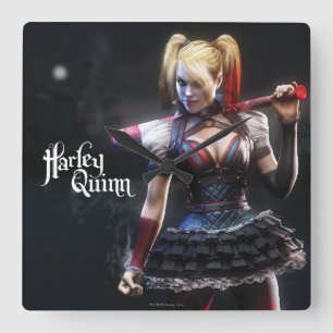 Reloj Cuadrado Batman Arkham Knight   Harley Quinn with Bat