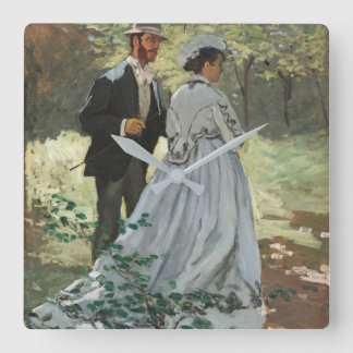 Reloj Cuadrado Bazille y Camille (1865) de Claude Monet