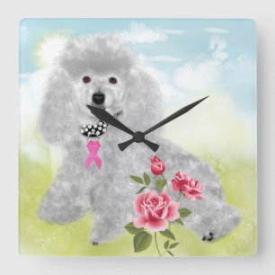 Reloj Cuadrado BCA Poodles Rule Wall Cl
